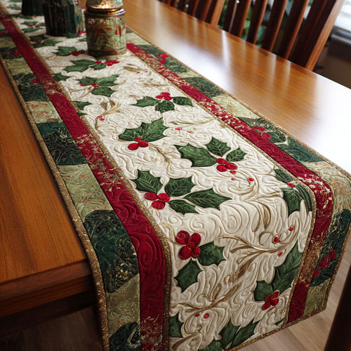 Mistletoe Dream Quilted Table Runner NCU0TV223