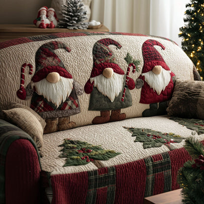 Mistletoe Friends Quilted Sofa Cover NCU0PT10475