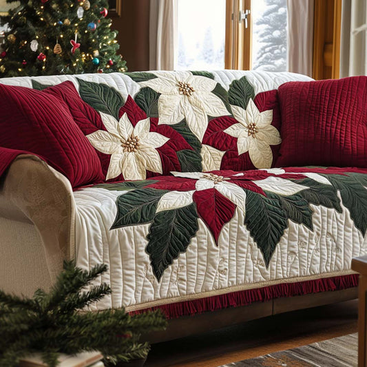 Mistletoe Kisses Quilted Sofa Cover NCU0NT10765