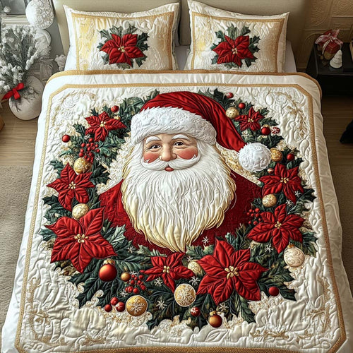 Mistletoe Time 3-Piece Quilted Bedding Set NCU0NT11031