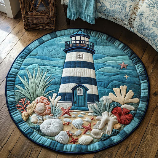 Misty Beacon Quilted Round Mat NCU0NT7462