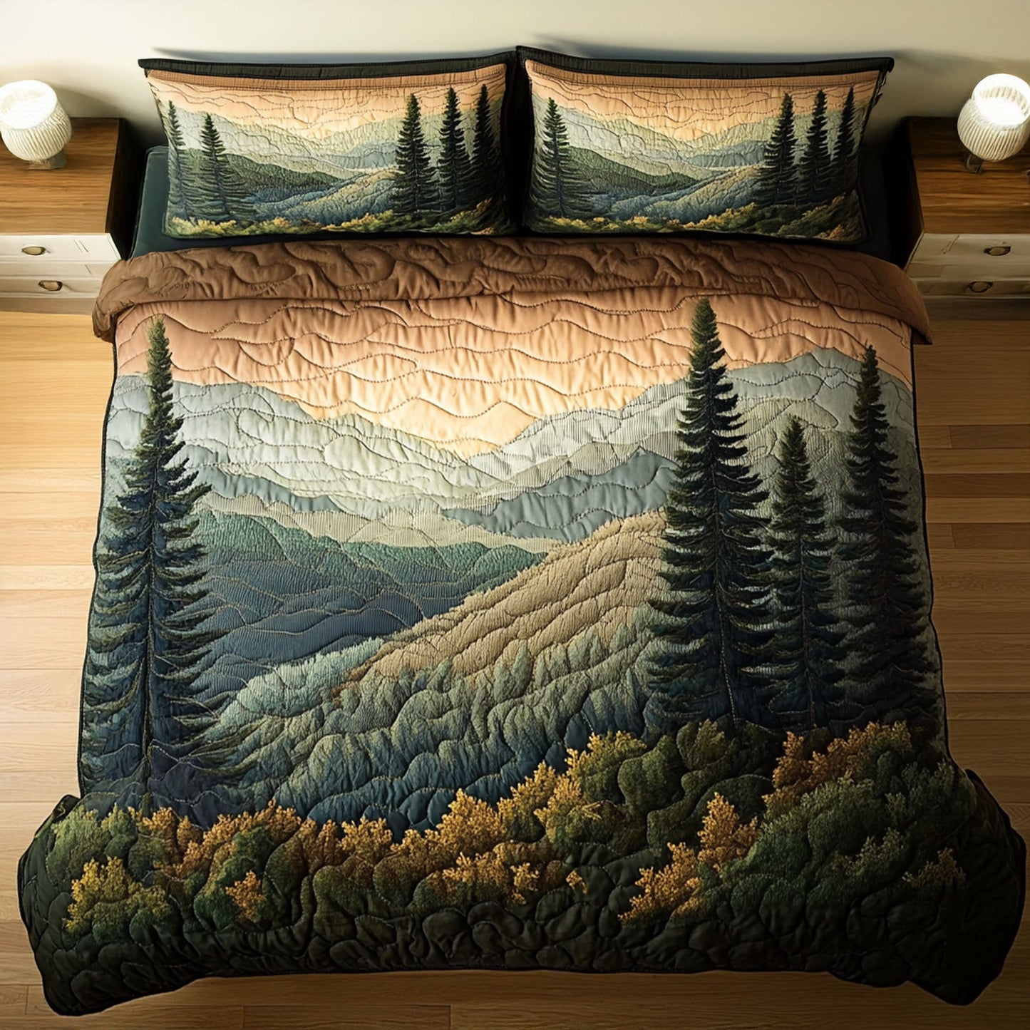 Misty Majesty 3-Piece Quilted Bedding Set NCU0PT6591
