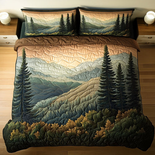 Misty Majesty 3-Piece Quilted Bedding Set NCU0PT6591