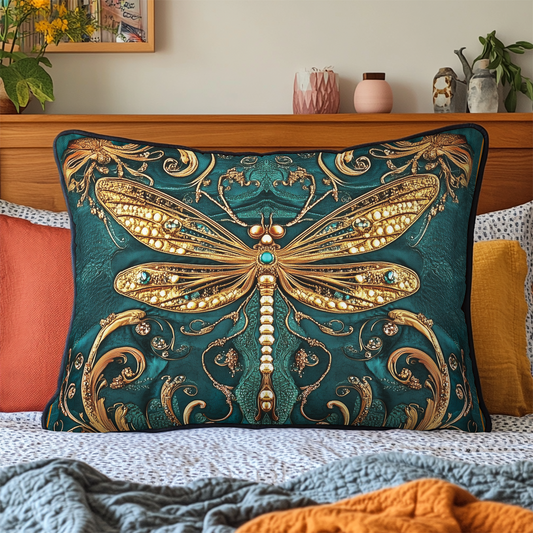 Dragonfly Dream Quilted Bedding Pillow Case NCU0VH2648