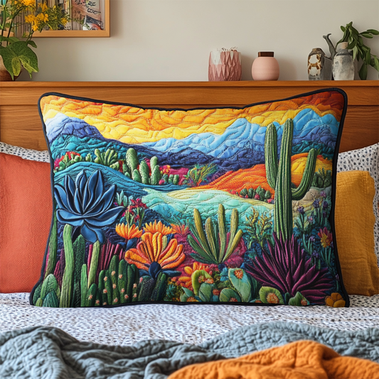Cactus Comfort Quilted Bedding Pillow Case NCU0VH3082