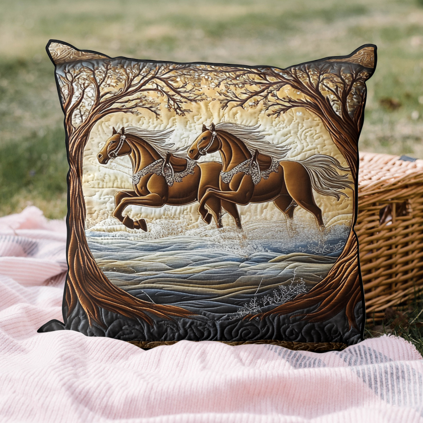 Mystic Rider Quilted Pillow Case NCU0VH1886