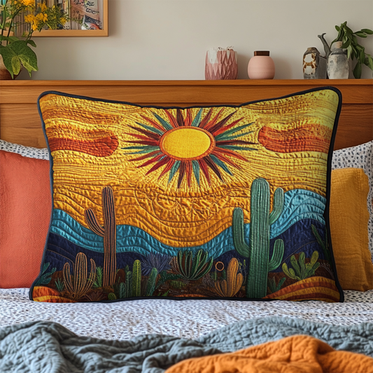 Wild West Glow Quilted Bedding Pillow Case NCU0VH3394