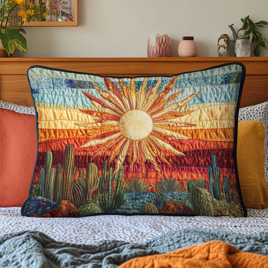 Golden Horizon Quilted Bedding Pillow Case NCU0VH3359