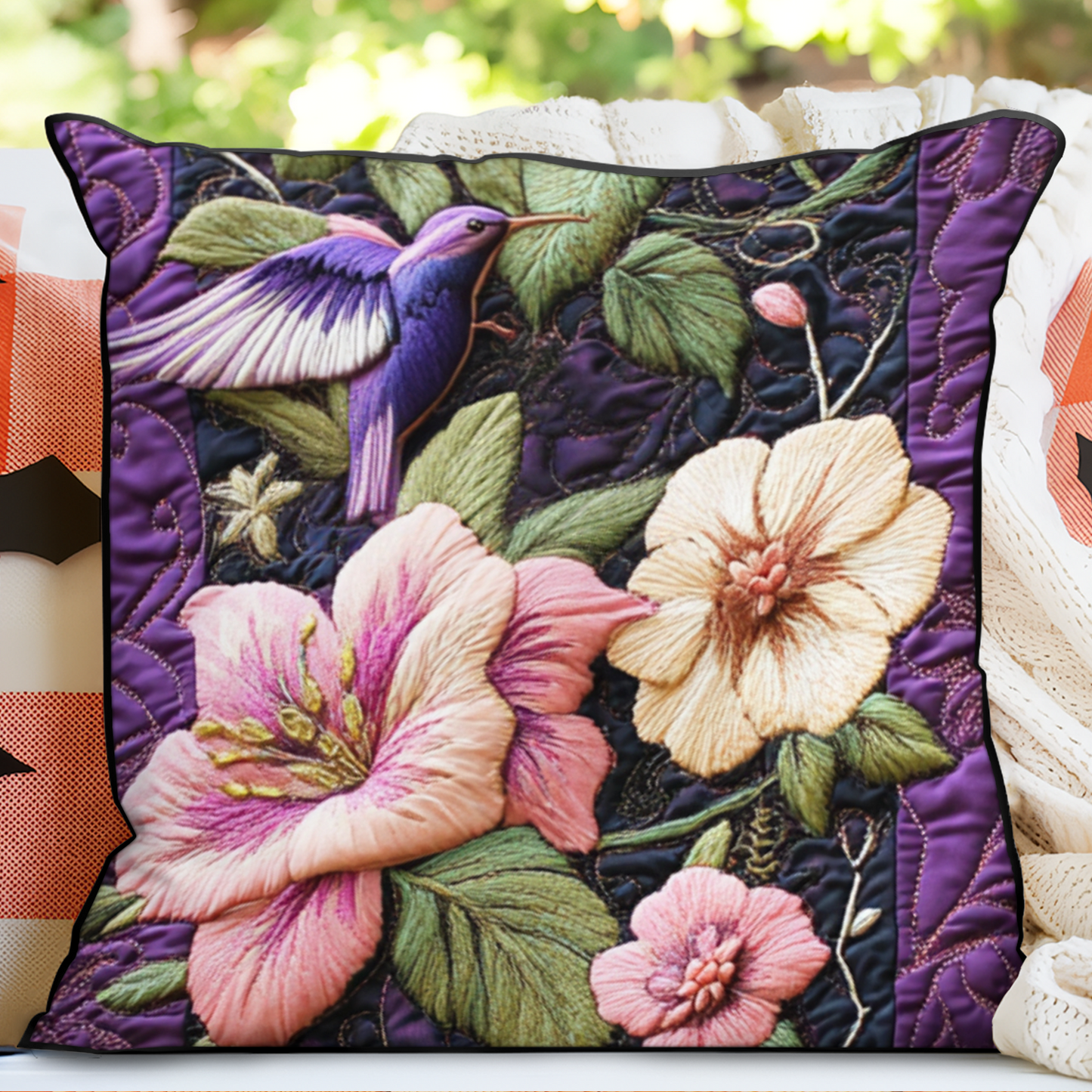 Floral Serenade Quilted Pillow Case NCU0VH3704
