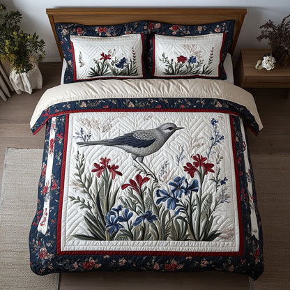Mockingbird Haven 3-Piece Quilted Bedding Set NCU0PT6250