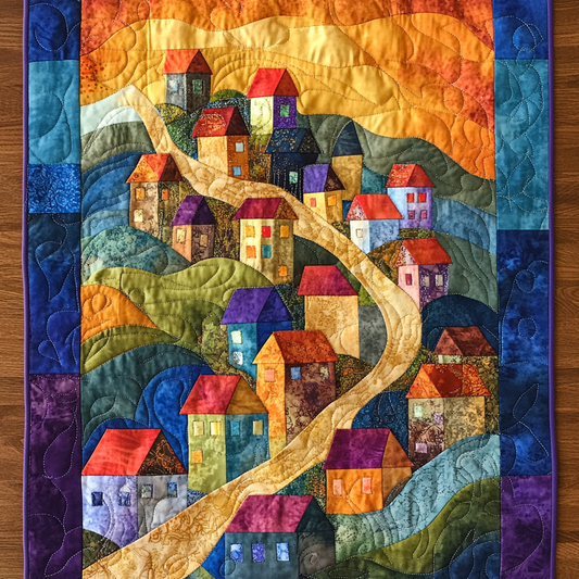 Modern Metropolis Quilted Table Runner NCU0DK7952