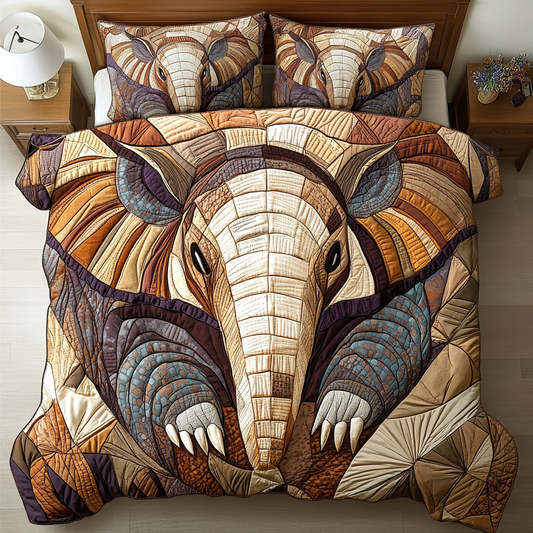 Modern Mosaic 3-Piece Quilted Bedding Set NCU0DK6545