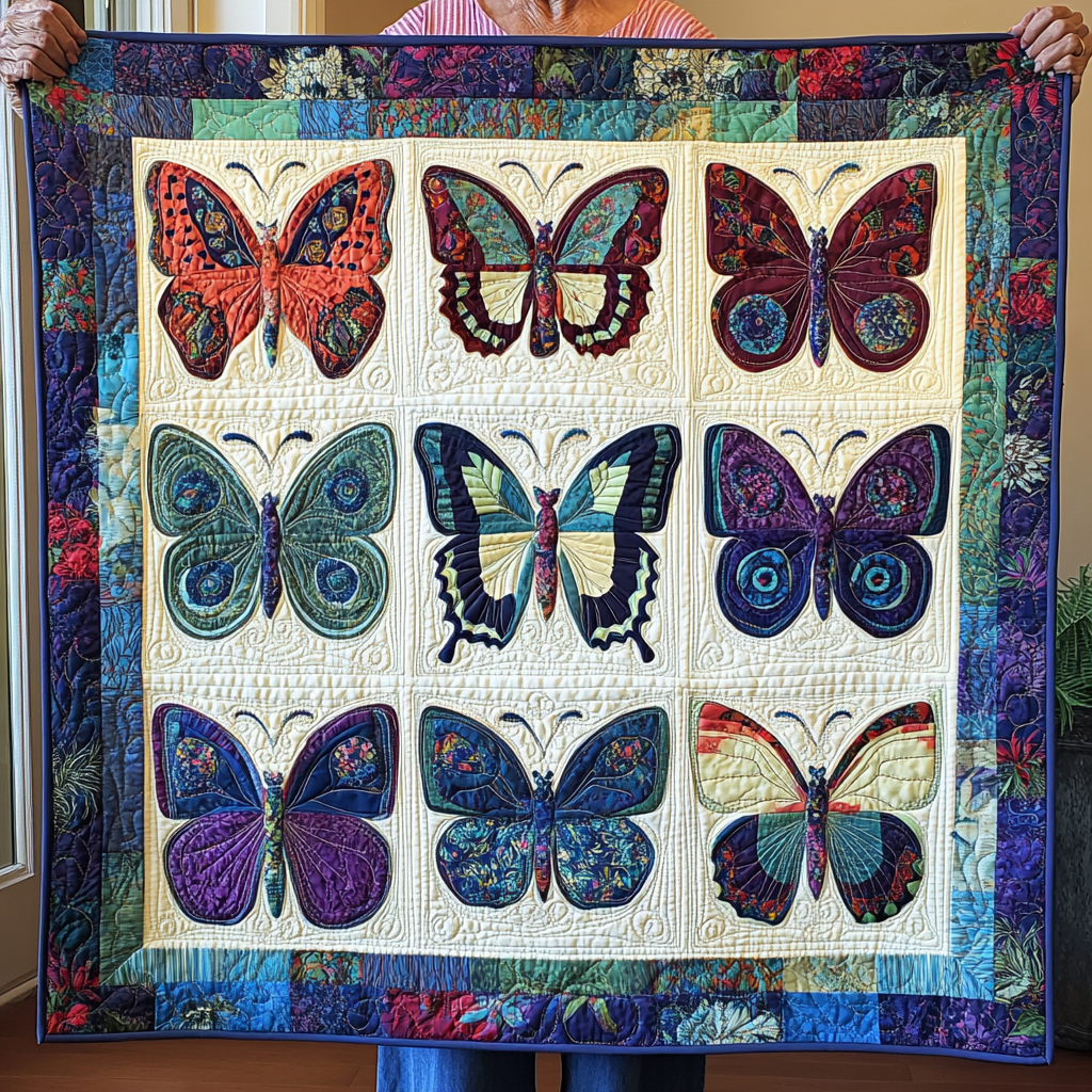 Monarch Glow Quilted Blanket NCU0VL1095