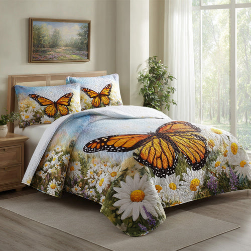 Monarch Meadow 3-Piece Quilted Bedding Set NCU0VL3319