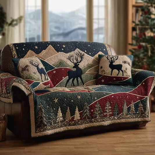 Monarch Stag Quilted Sofa Cover NCU0HH1233