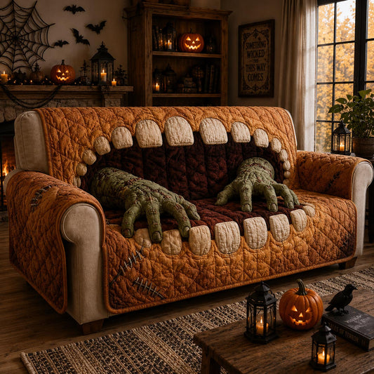 Monster Maw Quilted Sofa Cover NCU0DV9873