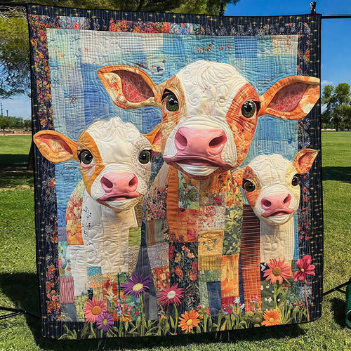 Moo Crew Quilted Blanket NCU0TH1366