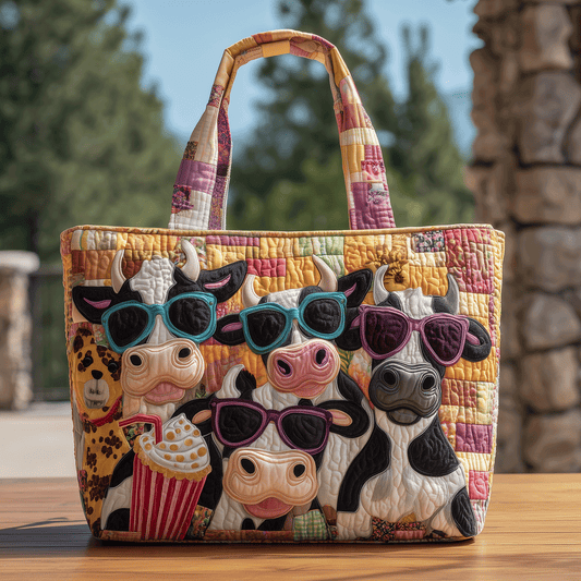 Moo Crew Quilted Tote Bag NCU0TH2742
