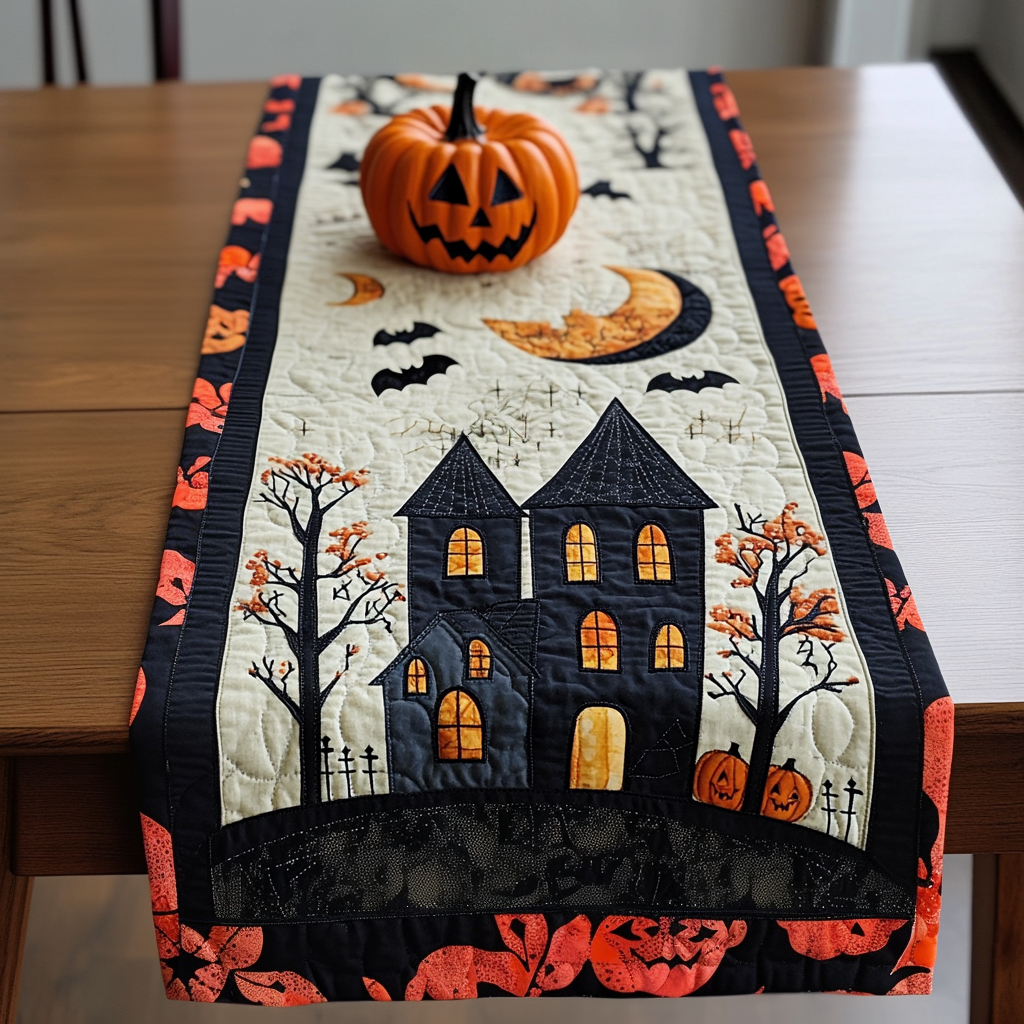 Moon Rise Quilted Table Runner NCU0DV464