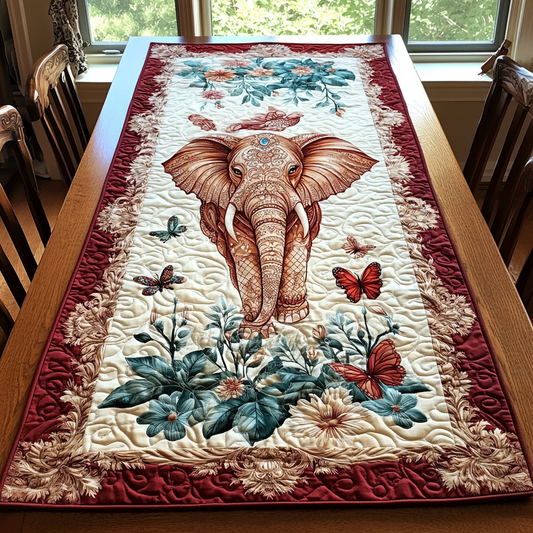 Moon Elephant Quilted Table Runner NCU0DK8822
