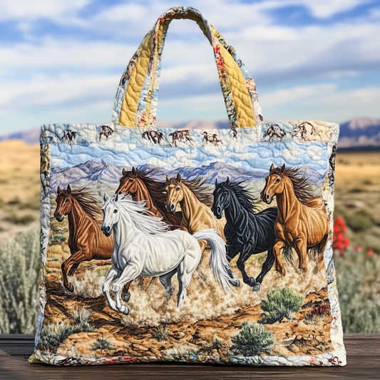 Moon Horse Quilted Tote Bag NCU0DK9241