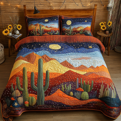 Moon Mirage 3-Piece Quilted Bedding Set NCU0VL1734