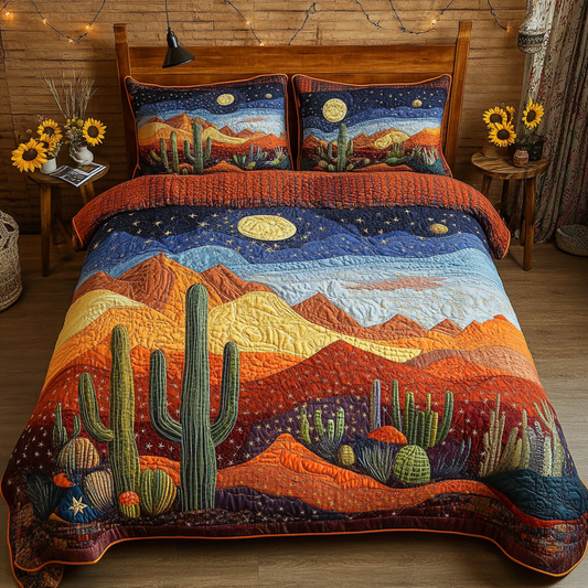 Moon Mirage 3-Piece Quilted Bedding Set NCU0VL1734