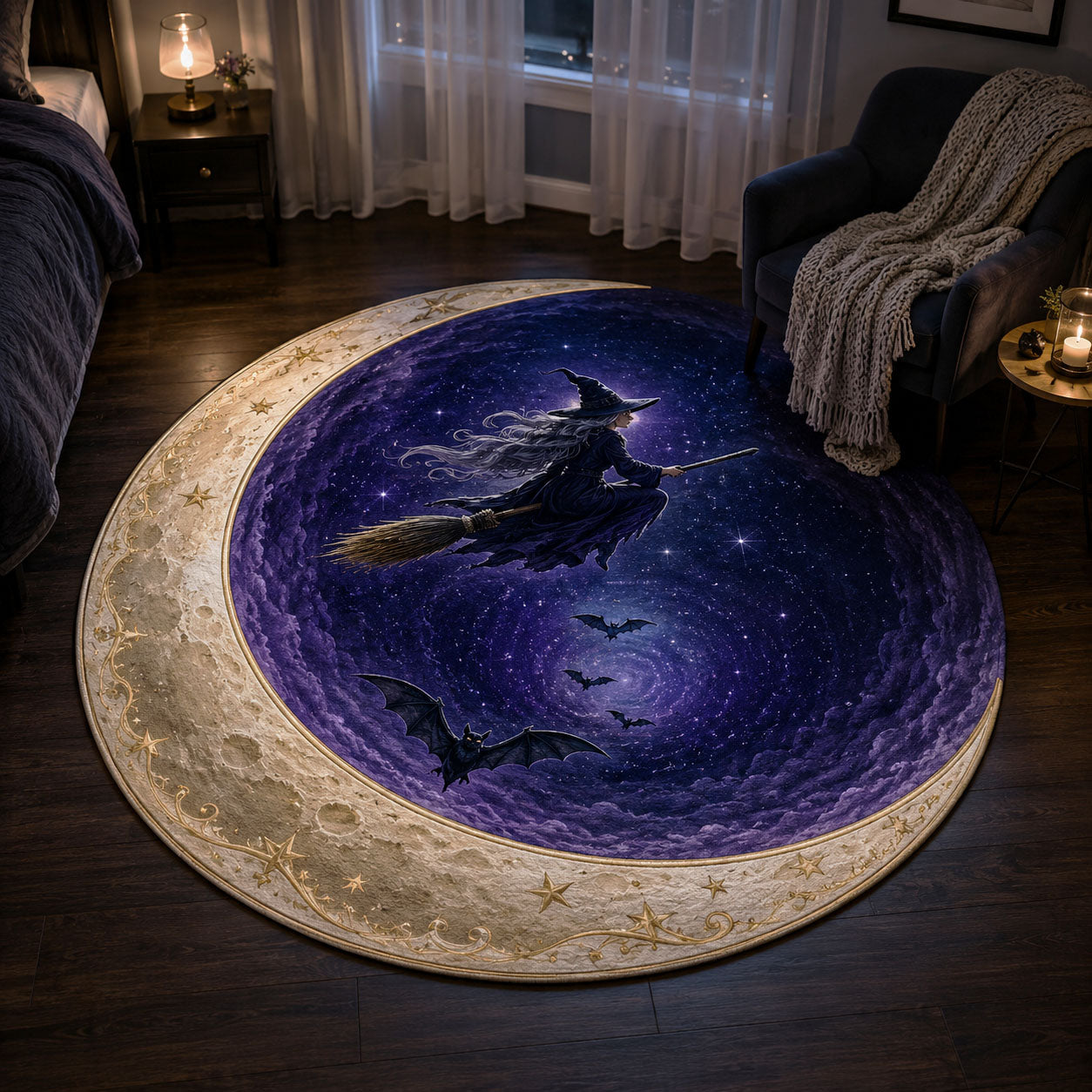 Moon Witch Custom Shape Area Rug NCU0TD2936