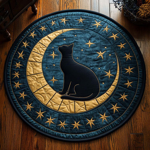 Moonlight Gaze Quilted Round Mat NCU0XD285