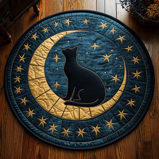 Moonlight Gaze Quilted Round Mat NCU0XD285