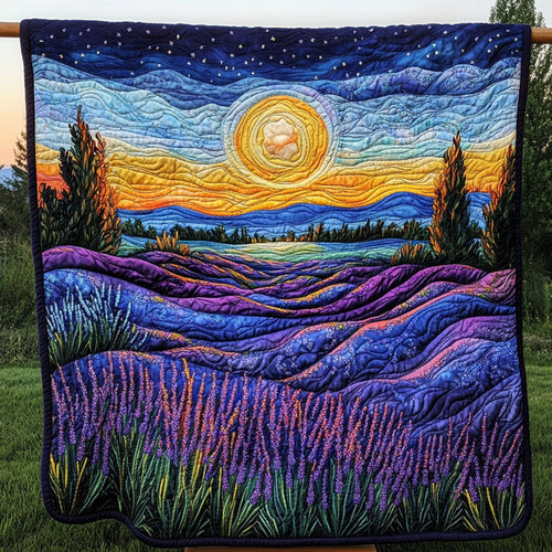 Moonlight Lavender Quilted Blanket NCU0NT6749