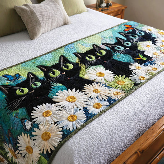 Moonlight Paws Quilted Bed Runner NCU0TD1192