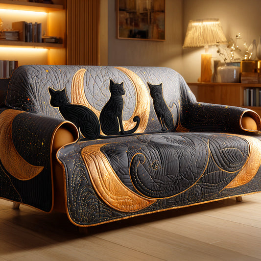Moonlight Paws Quilted Sofa Cover NCU0TD1206
