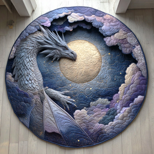 Moonlight Sentinel Quilted Round Mat NCU0TD1008