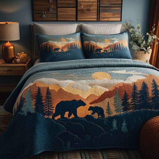 Moonlight Snuggle 3-Piece Quilted Bedding Set NCU0NT7862