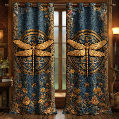 Moonlit Bloom Quilted Curtains NCU0TV1083