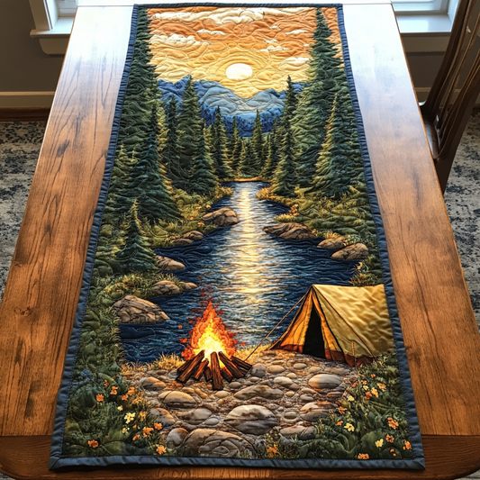 Moonlit Camp Quilted Table Runner NCU0DK6275