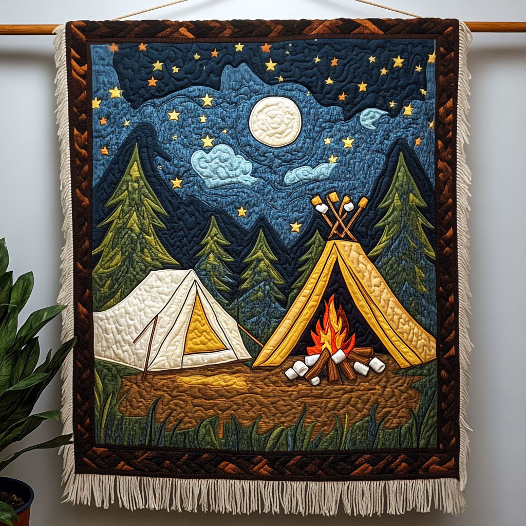 Moonlit Campfire Nights Woven Sofa Blanket NCU0NT4758