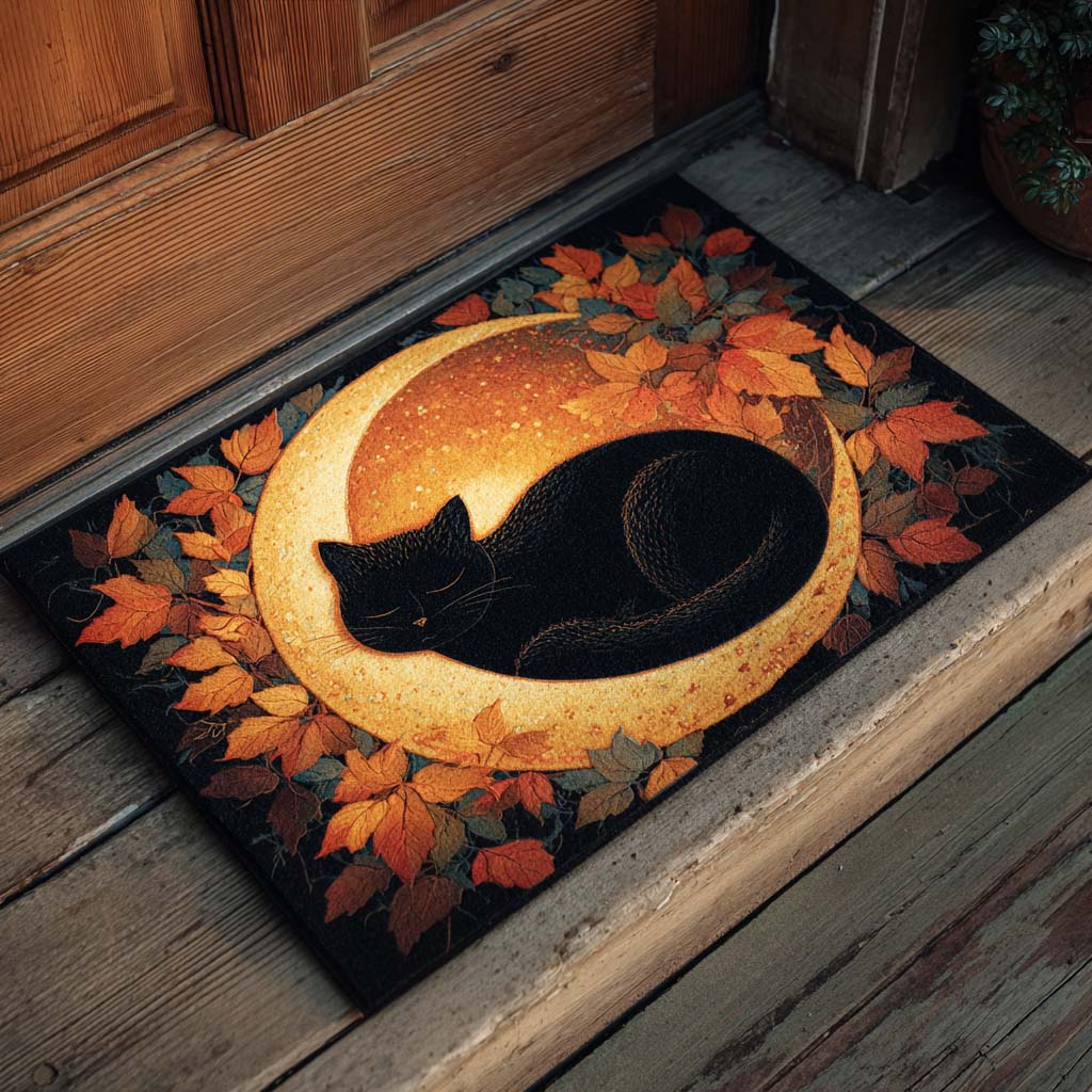 Moonlit Cat Doormat NCU0XD868