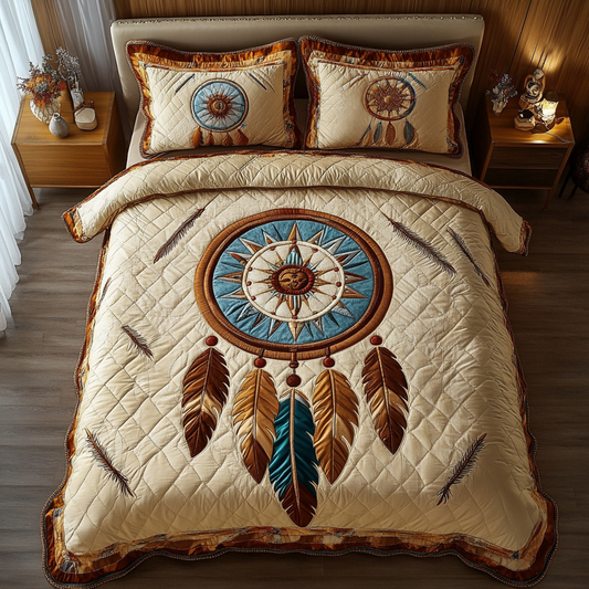 Moonlit Catcher 3-Piece Quilted Bedding Set NCU0DK5186