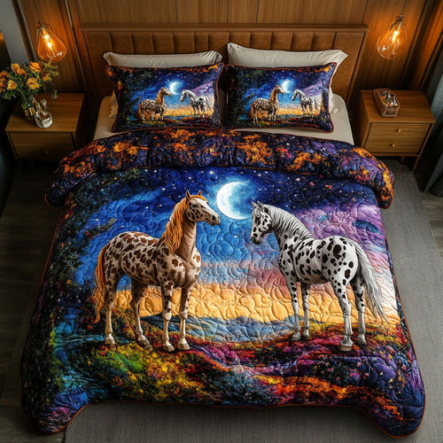 Moonlit Companions 3-Piece Quilted Bedding Set NCU0NT5931