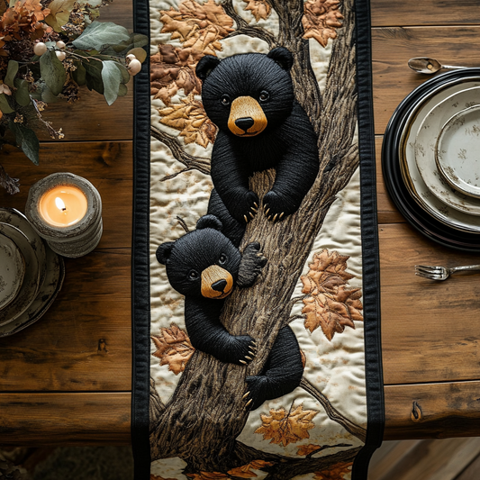 Moonlit Cub Quilted Table Runner NCU0DV4201