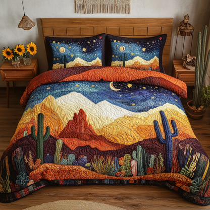 Moonlit Desert 3-Piece Quilted Bedding Set NCU0VL1697
