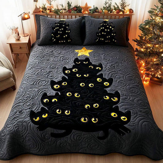 Moonlit Eyes 3-Piece Quilted Bedding Set NCU0TV363