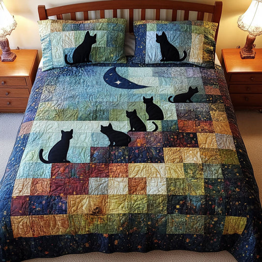 Moonlit Gathering 3-Piece Quilted Bedding Set NCU0NT5140