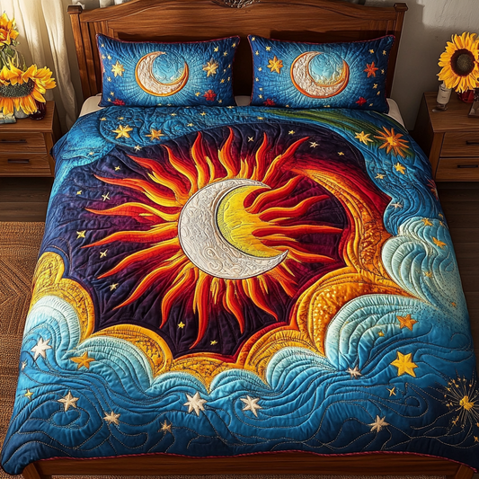 Moonlit Glow 3-Piece Quilted Bedding Set NCU0VL1629