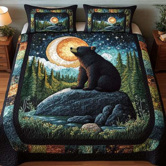 Moonlit Guardian 3-Piece Quilted Bedding Set NCU0NT3866