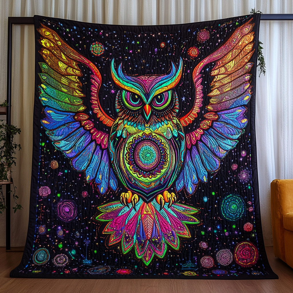 Moonlit Guardian Quilted Blanket NCU0DK5561