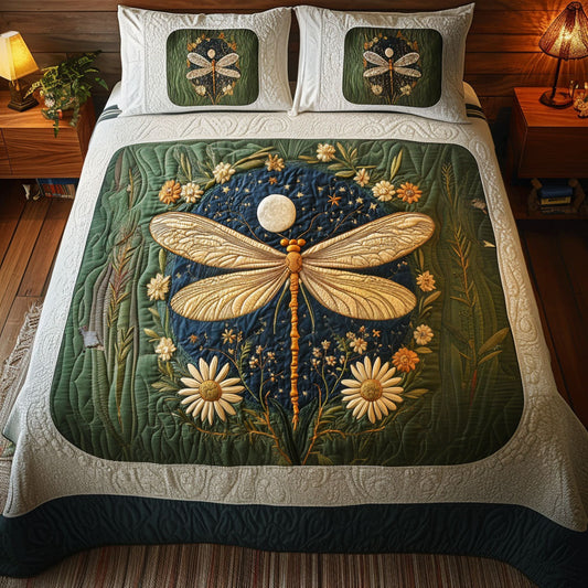 Moonlit Harmony 3-Piece Quilted Bedding Set NCU0NT4582