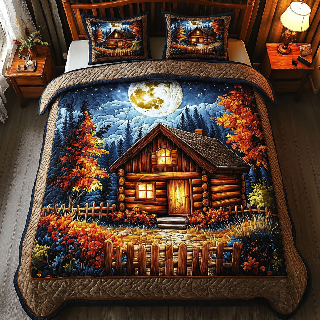 Moonlit Haven 3-Piece Quilted Bedding Set NCU0NT3659